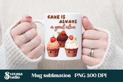 Cake mug wrap | Food mug sublimation | Cake design cup Product Image 1
