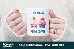Cake mug wrap | Food mug sublimation | Cake design cup Product Image 1