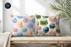 Planet Cakes Watercolor Seamless Digital Paper Product Image 2