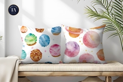 Cakes Styled Planets Watercolor Craft Pattern Digital Paper Product Image 2