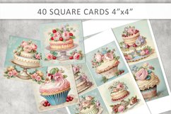 cake vintage square images, Collage Sheet Product Image 1