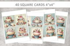 cake vintage square images, Collage Sheet Product Image 2