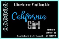 California Girl - Vinyl and Rhinestone SVG Template Product Image 1