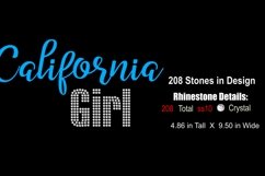 California Girl - Vinyl and Rhinestone SVG Template Product Image 2