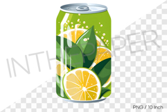 Calamansi can PNG Drink Clipart beverage summer cartoon Product Image 1