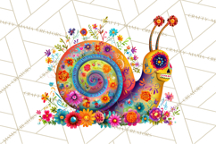 Calavera Critters Clipart, Dia de los Muertos Animals PNG Product Image 3