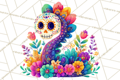 Calavera Critters Clipart, Dia de los Muertos Animals PNG Product Image 2