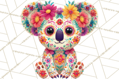 Calavera Critters Clipart, Dia de los Muertos Animals PNG Product Image 4