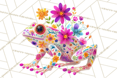 Calavera Critters Clipart, Dia de los Muertos Animals PNG Product Image 4