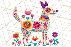 Calavera Critters Clipart, Dia de los Muertos Animals PNG Product Image 2