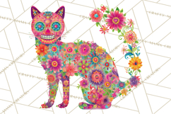 Calavera Critters Clipart, Dia de los Muertos Animals PNG Product Image 3
