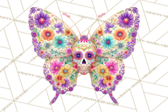 Calavera Critters Clipart, Dia de los Muertos Animals PNG Product Image 4