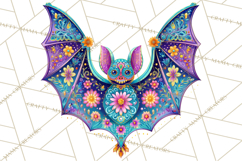 Calavera Critters Clipart, Dia de los Muertos Animals PNG Product Image 3