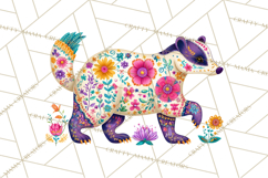Calavera Critters Clipart, Dia de los Muertos Animals PNG Product Image 4