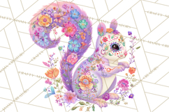 Calavera Critters Clipart, Dia de los Muertos Animals PNG Product Image 5