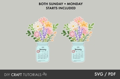 2026 Printable Calendar SVG Bundle | 3 Calendar Designs in 1 Product Image 5