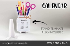 2026 Calendar SVG | Desktop Calendar Template Product Image 3