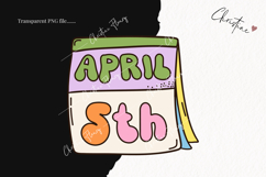 Retro Easter Clipart | Easter PNG Product Image 2