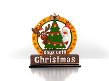 Christmas Countdown Calendar - Santa &amp; Reindeer Advent Product Image 9