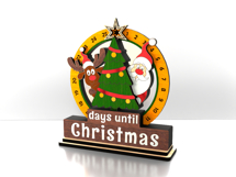 Christmas Countdown Calendar - Santa &amp; Reindeer Advent Product Image 11