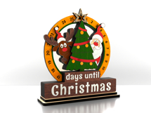 Christmas Countdown Calendar - Santa &amp; Reindeer Advent Product Image 7