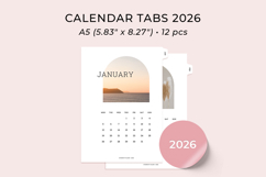 Dividers with calendar