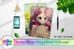 Calendar 2023 Printable | Year of Rabbit 2023 Calendar Product Image 1