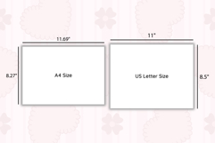 Heart Stripe Calendar Template for August 2026 | Planner Product Image 2