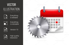 Circular saw and calendar Product Image 1