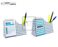 Desk Calendar with Pen Holder Product Image 3