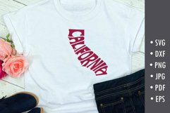 California SVG cut file in the shape of the state Product Image 1