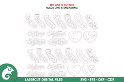 California state svg file for Glowforge or Laser machine Product Image 3