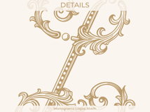 L Monogram Logo, Elegant Initial Monogram Product Image 5