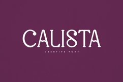 Calista creative font Product Image 1