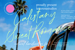 Calistany Sweet Romance - Natural Handwritten Font Product Image 1