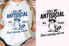 Call Me Antisocial But Please Don&#039;t Actually Call Me SVG Product Image 3