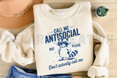 Call Me Antisocial But Please Don&#039;t Actually Call Me SVG Product Image 4
