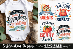 Cute Baby Quotes PNG Sublimation 4 Designs Product Image 2