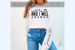 Call to me and I will answer Sleeve SVG Design Product Image 1