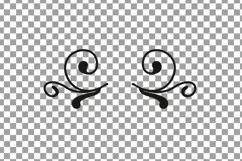 Calligraphy Swirls cutting svg. Calligraphic Doodles clipart Product Image 4