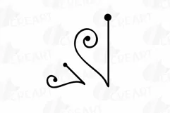 Calligraphy Swirls cutting svg. Calligraphic Doodles clipart Product Image 6