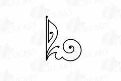 Calligraphy Swirls cutting svg. Calligraphic Doodles clipart Product Image 9