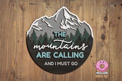 Mountains laser cut files SVG for Glowforge, Cricut Product Image 1