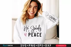 Calming Presence Sleeve SVG, God SVG Design, Faith SVG Product Image 2