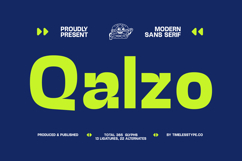 Qalzo - Elegant Sans Serif Font Product Image 1