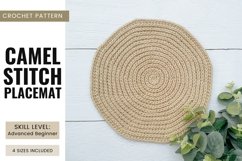 Camel Stitch Placemat Crochet | Stitch Crochet Pattern Product Image 1