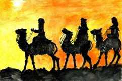 Camelcade in the Desert drawing Product Image 3