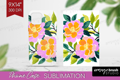 Camellia Modern Floral Phone Case PNG Sping Flower Case PNG Product Image 1