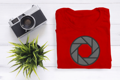 Camera Aperture Applique Embroidery