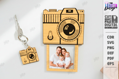 Retro Camera Photo Frame Laser Cut | Vintage Polaroid Style Product Image 1